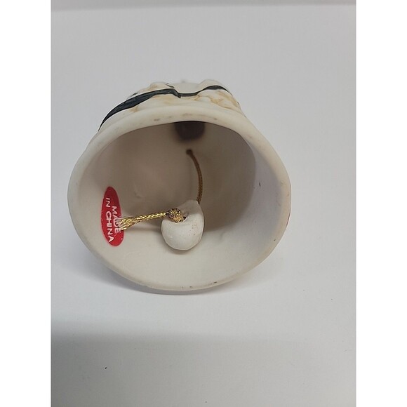Vintage Ceramic Christmas Mouse Bell Holiday Figurine - Picture 6 of 6